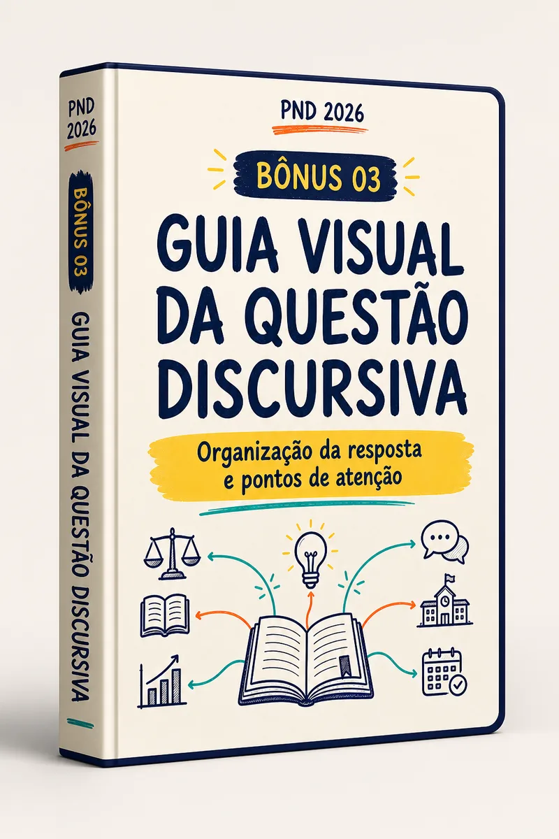 Capa do bônus Guia Visual da Questão Discursiva